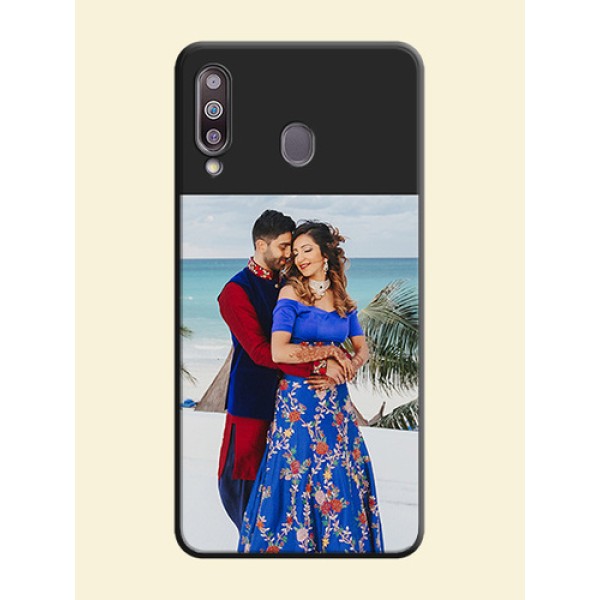 Image Upload With Space Black Color On Custom Soft Matte Mobile Back Cover - Samsung Galaxy M30 Image Upload With Space Black Color On Custom Soft Matte Mobile Back Cover - Samsung Galaxy M30