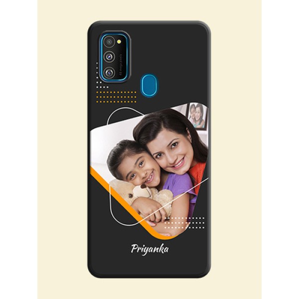 Yellow Triangle - Photo on Space Black Soft Matte Phone Cover - Galaxy M30S Yellow Triangle - Photo on Space Black Soft Matte Phone Cover - Galaxy M30S