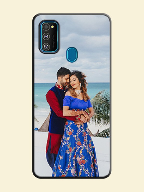 Full Single Pic Upload On Space Black Personalized Soft Matte Phone Covers -Samsung Galaxy M30S