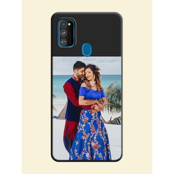Image Upload With Space Black Color On Custom Soft Matte Mobile Back Cover - Samsung Galaxy M30S Image Upload With Space Black Color On Custom Soft Matte Mobile Back Cover - Samsung Galaxy M30S