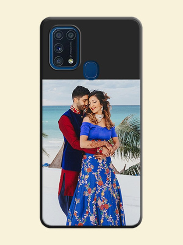 Image Upload With Space Black Color On Custom Soft Matte Mobile Back Cover - Samsung Galaxy M31 Prime Edition