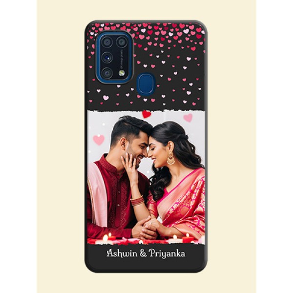 Fall in Love with Your Partner - Photo on Space Black Soft Matte Phone Cover - Galaxy M31 Fall in Love with Your Partner - Photo on Space Black Soft Matte Phone Cover - Galaxy M31
