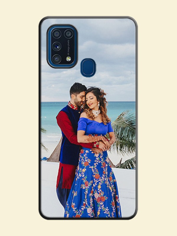 Full Single Pic Upload On Space Black Personalized Soft Matte Phone Covers -Samsung Galaxy M31