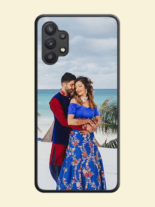 Full Single Pic Upload On Space Black Personalized Soft Matte Phone Covers -Samsung Galaxy M32 5G