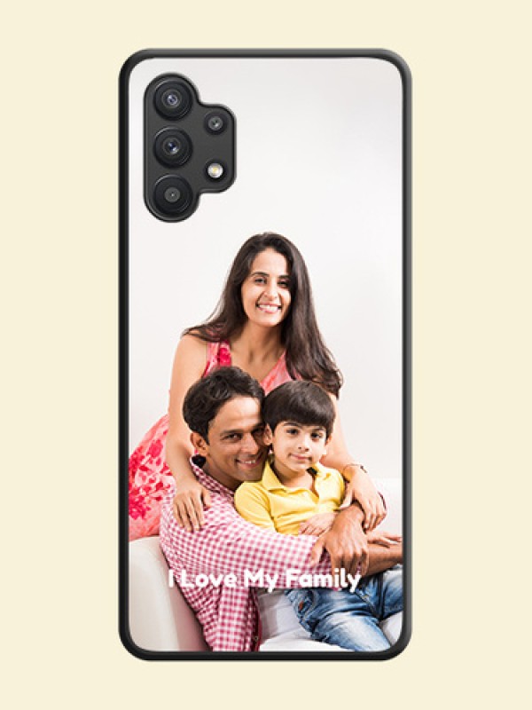 Full Single Pic Upload With Text On Space Black Personalized Soft Matte Phone Covers -Samsung Galaxy M32 5G