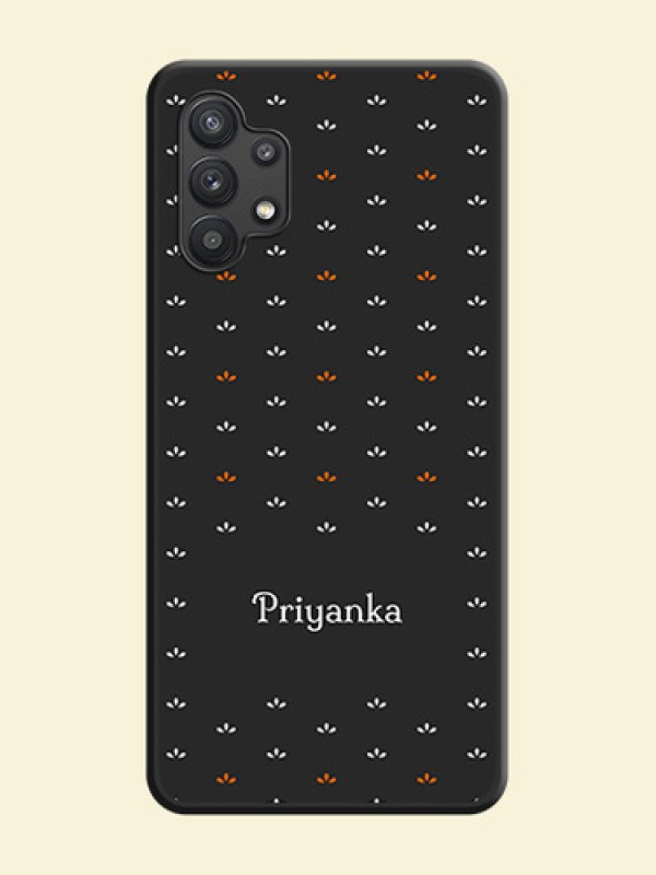 Simple Pattern With Custom Text On Space Black Personalized Soft Matte Phone Covers -Samsung Galaxy M32 5G