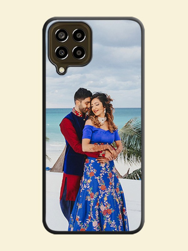Full Single Pic Upload On Space Black Personalized Soft Matte Phone Covers -Samsung Galaxy M33 5G