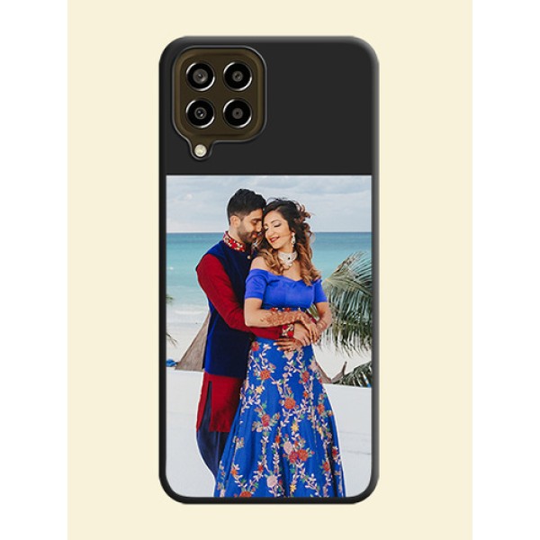Image Upload With Space Black Color On Custom Soft Matte Mobile Back Cover - Samsung Galaxy M33 5G Image Upload With Space Black Color On Custom Soft Matte Mobile Back Cover - Samsung Galaxy M33 5G