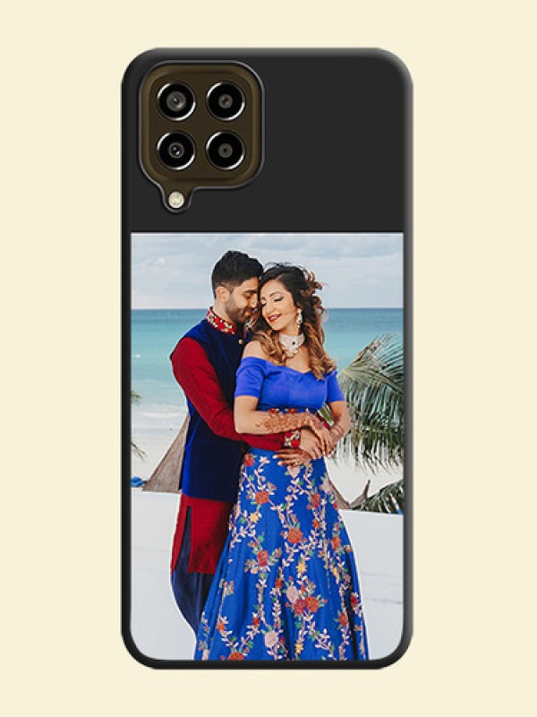 Image Upload With Space Black Color On Custom Soft Matte Mobile Back Cover - Samsung Galaxy M33 5G
