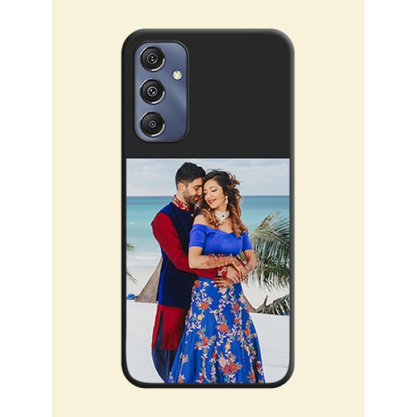 Image Upload With Space Black Color On Custom Soft Matte Mobile Back Cover - Samsung Galaxy M34 5G Image Upload With Space Black Color On Custom Soft Matte Mobile Back Cover - Samsung Galaxy M34 5G