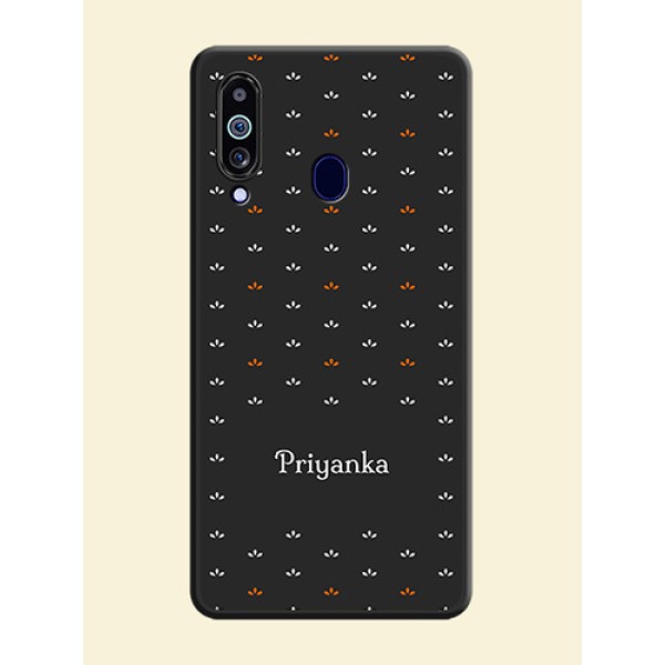Simple Pattern With Custom Text On Space Black Personalized Soft Matte Phone Covers -Samsung Galaxy M40 Simple Pattern With Custom Text On Space Black Personalized Soft Matte Phone Covers -Samsung Galaxy M40