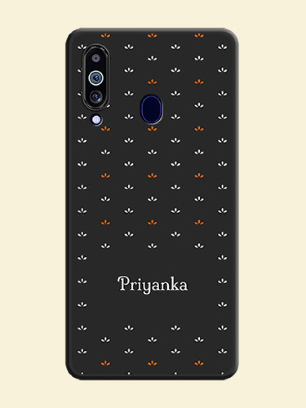 Simple Pattern With Custom Text On Space Black Personalized Soft Matte Phone Covers -Samsung Galaxy M40