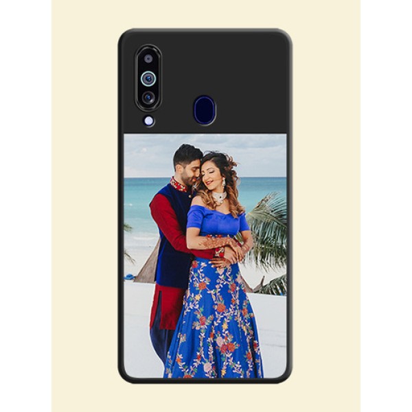 Image Upload With Space Black Color On Custom Soft Matte Mobile Back Cover - Samsung Galaxy M40 Image Upload With Space Black Color On Custom Soft Matte Mobile Back Cover - Samsung Galaxy M40