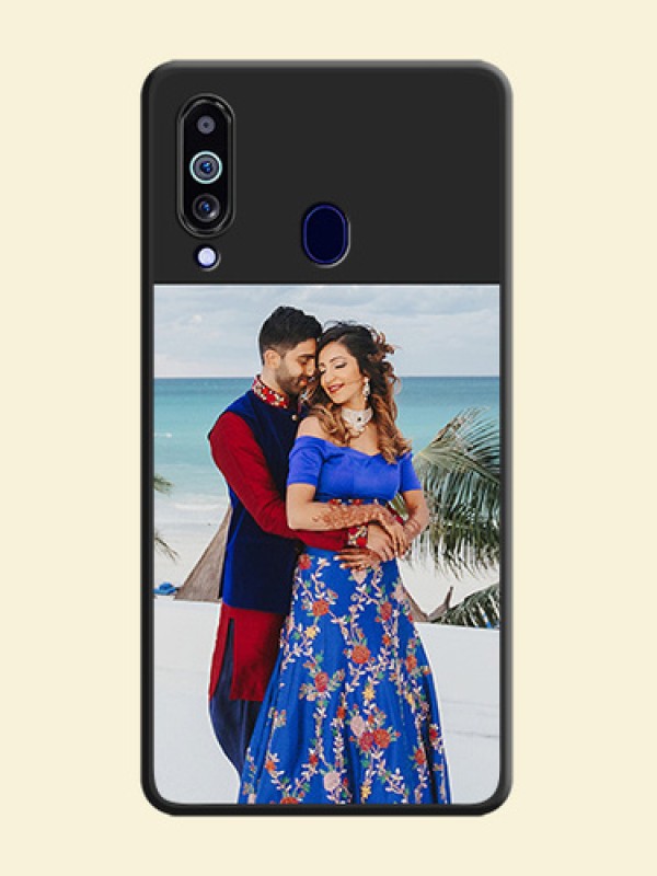 Image Upload With Space Black Color On Custom Soft Matte Mobile Back Cover - Samsung Galaxy M40