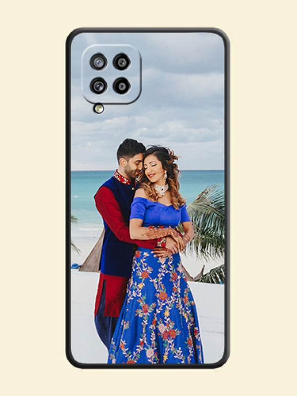 Full Single Pic Upload On Space Black Personalized Soft Matte Phone Covers -Samsung Galaxy M42 5G
