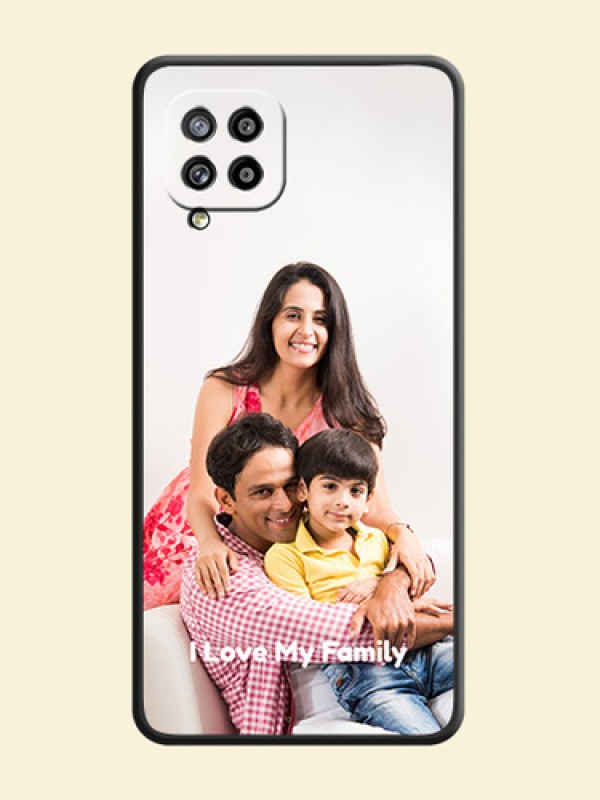 Full Single Pic Upload With Text On Space Black Personalized Soft Matte Phone Covers -Samsung Galaxy M42 5G
