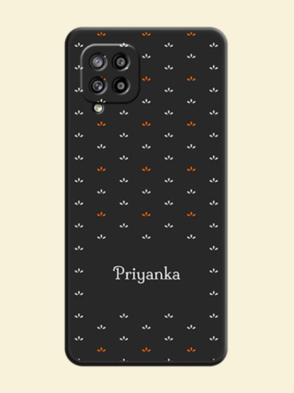 Simple Pattern With Custom Text On Space Black Personalized Soft Matte Phone Covers -Samsung Galaxy M42 5G