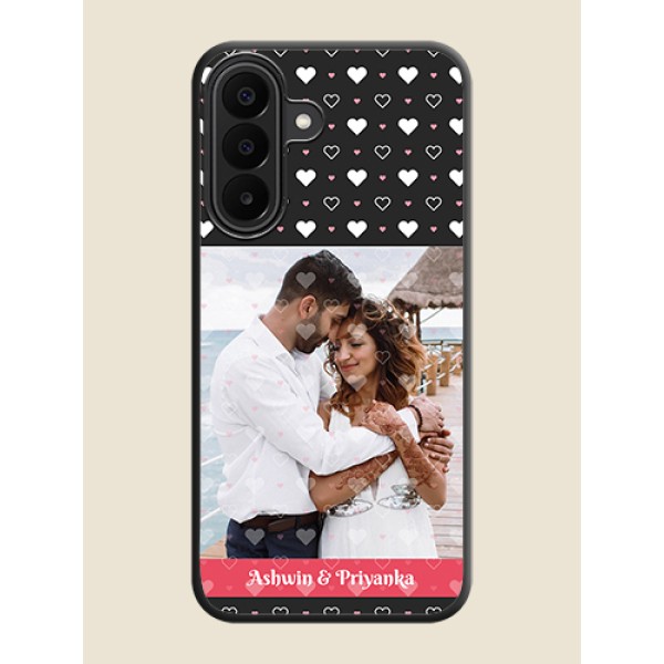 White Color Love Symbols with Text Design on Photo On Space Black Custom Soft Matte Mobile Back Cover - Samsung Galaxy M47 5G White Color Love Symbols with Text Design on Photo On Space Black Custom Soft Matte Mobile Back Cover - Samsung Galaxy M47 5G