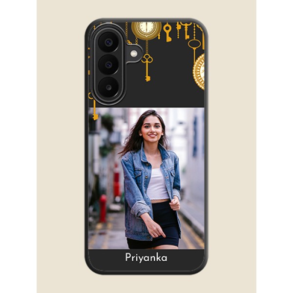 Decorative Design with Text On Space Black Custom Soft Matte Mobile Back Cover - Samsung Galaxy M47 5G Decorative Design with Text On Space Black Custom Soft Matte Mobile Back Cover - Samsung Galaxy M47 5G