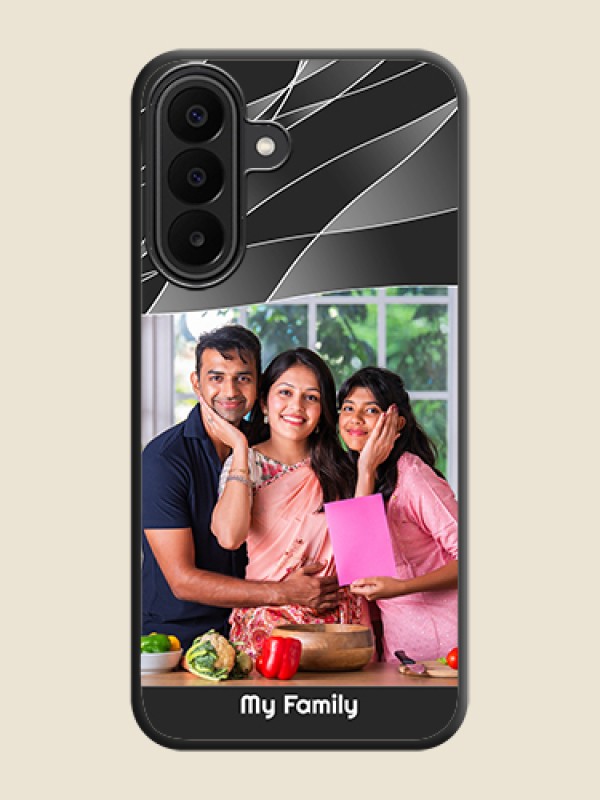 Mixed Wave Lines on Photo On Space Black Custom Soft Matte Mobile Back Cover - Samsung Galaxy M47 5G