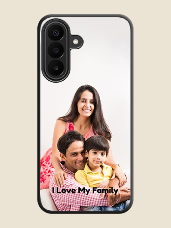 Full Single Pic Upload With Text On Space Black Custom Soft Matte Mobile Back Cover - Samsung Galaxy M47 5G