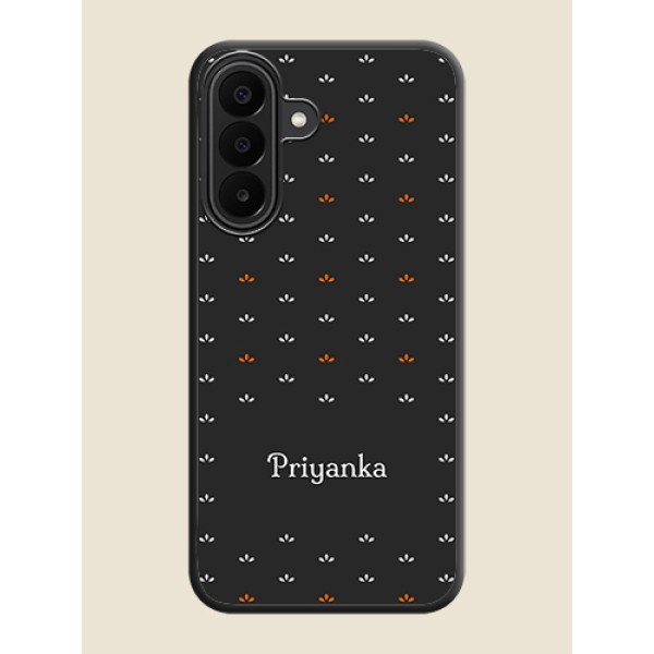 Simple Pattern With Custom Text On Space Black Custom Soft Matte Mobile Back Cover - Samsung Galaxy M47 5G Simple Pattern With Custom Text On Space Black Custom Soft Matte Mobile Back Cover - Samsung Galaxy M47 5G