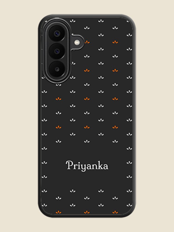 Simple Pattern With Custom Text On Space Black Custom Soft Matte Mobile Back Cover - Samsung Galaxy M47 5G