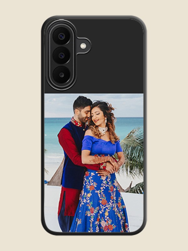Image Upload With Space Black Color On Custom Soft Matte Mobile Back Cover - Samsung Galaxy M47 5G