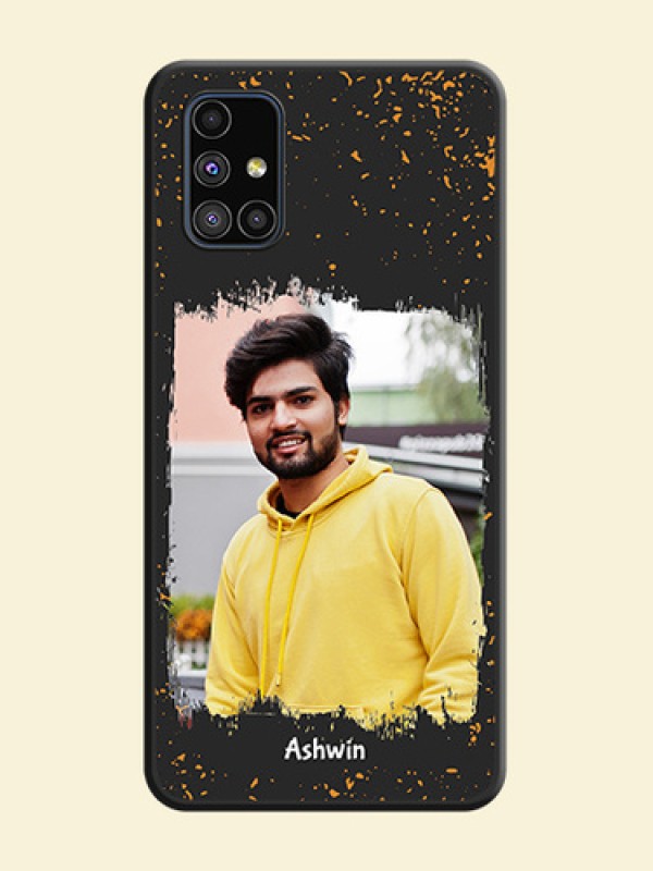 Spray Free Design on Photo on Space Black Soft Matte Phone Cover - Galaxy M51