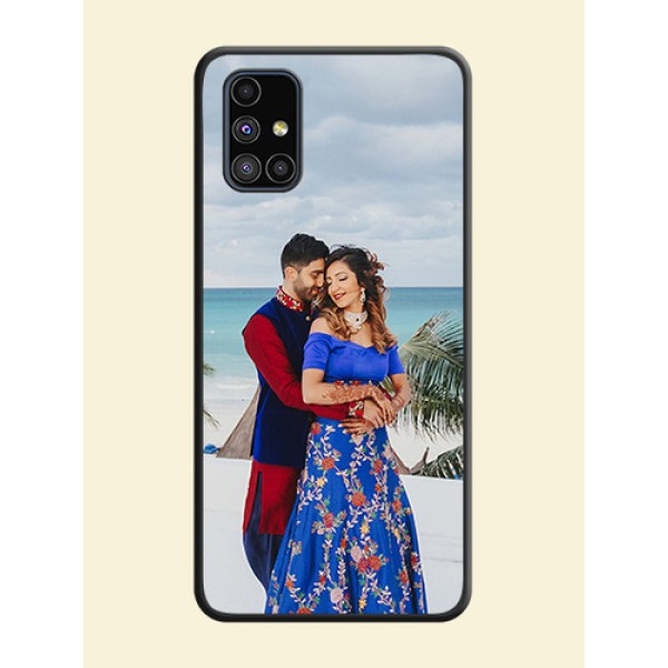 Full Single Pic Upload On Space Black Personalized Soft Matte Phone Covers -Samsung Galaxy M51 Full Single Pic Upload On Space Black Personalized Soft Matte Phone Covers -Samsung Galaxy M51