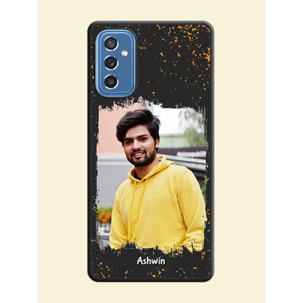 Spray Free Design on Photo on Space Black Soft Matte Phone Cover - Samsung Galaxy M52 5G Spray Free Design on Photo on Space Black Soft Matte Phone Cover - Samsung Galaxy M52 5G