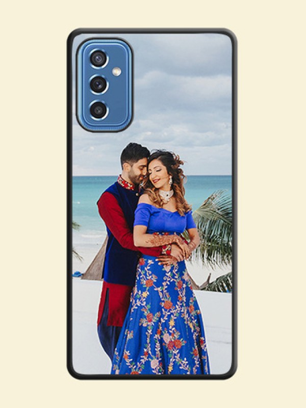 Full Single Pic Upload On Space Black Personalized Soft Matte Phone Covers -Samsung Galaxy M52 5G