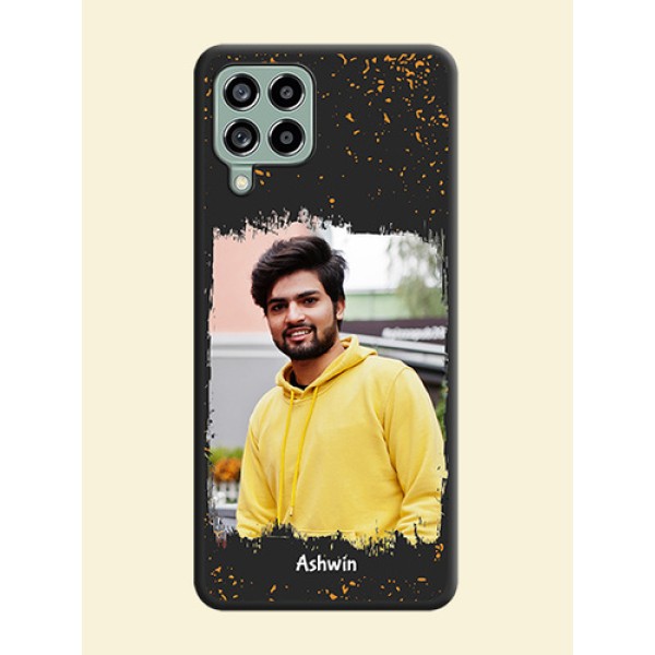 Spray Free Design on Photo on Space Black Soft Matte Phone Cover - Galaxy M53 5G Spray Free Design on Photo on Space Black Soft Matte Phone Cover - Galaxy M53 5G