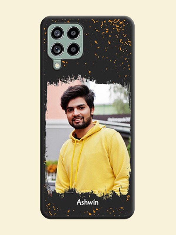 Spray Free Design on Photo on Space Black Soft Matte Phone Cover - Galaxy M53 5G