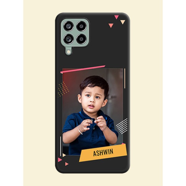 Photo Frame with Triangle Small Dots on Photo on Space Black Soft Matte Back Cover - Galaxy M53 5G Photo Frame with Triangle Small Dots on Photo on Space Black Soft Matte Back Cover - Galaxy M53 5G