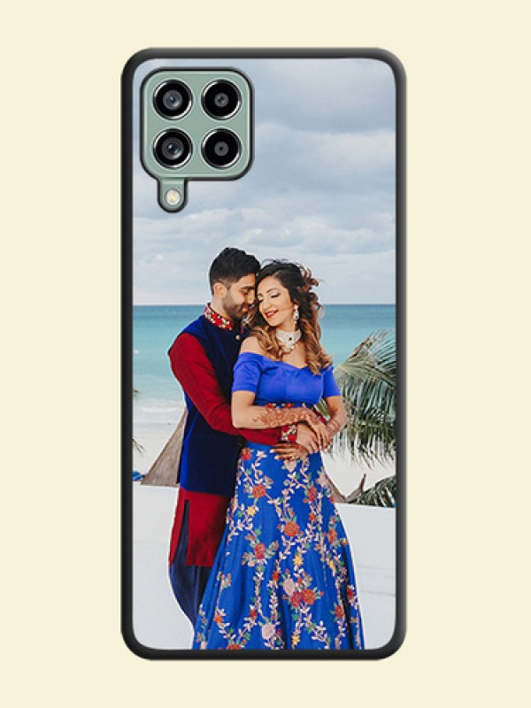 Full Single Pic Upload On Space Black Personalized Soft Matte Phone Covers -Samsung Galaxy M53 5G