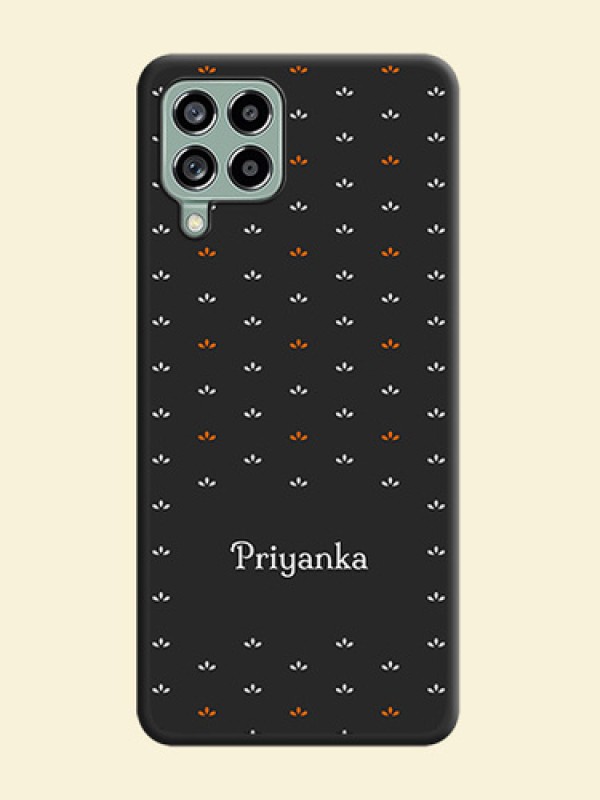 Simple Pattern With Custom Text On Space Black Personalized Soft Matte Phone Covers -Samsung Galaxy M53 5G