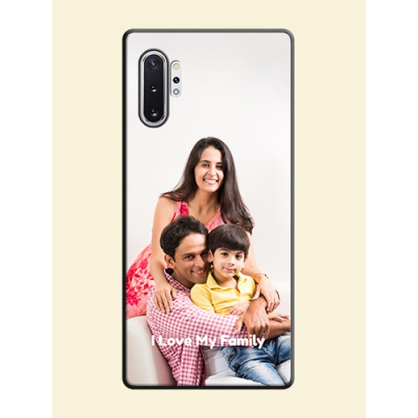 Full Single Pic Upload With Text On Space Black Personalized Soft Matte Phone Covers -Samsung Galaxy Note 10 Plus Full Single Pic Upload With Text On Space Black Personalized Soft Matte Phone Covers -Samsung Galaxy Note 10 Plus