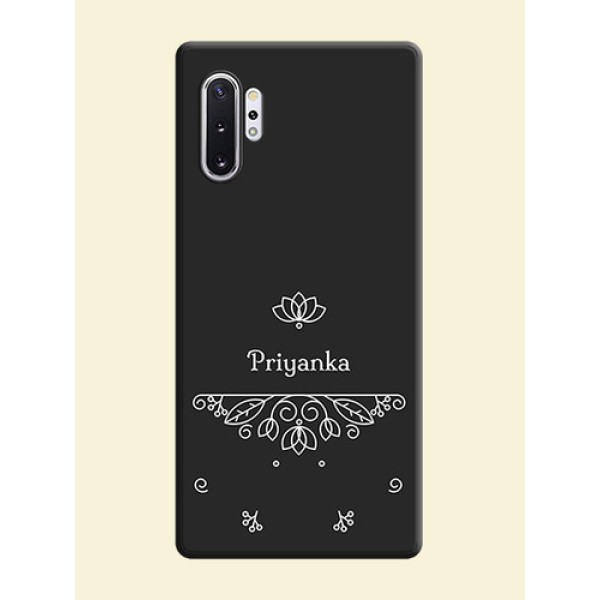 Lotus Garden Custom Text On Space Black Personalized Soft Matte Phone Covers -Samsung Galaxy Note 10 Plus Lotus Garden Custom Text On Space Black Personalized Soft Matte Phone Covers -Samsung Galaxy Note 10 Plus