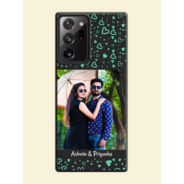 Sea Green Indefinite Love Pattern - Photo on Space Black Soft Matte Mobile Cover - Galaxy Note 20 Ultra Sea Green Indefinite Love Pattern - Photo on Space Black Soft Matte Mobile Cover - Galaxy Note 20 Ultra