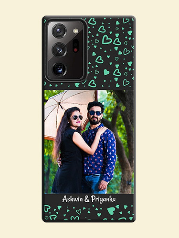 Sea Green Indefinite Love Pattern - Photo on Space Black Soft Matte Mobile Cover - Galaxy Note 20 Ultra