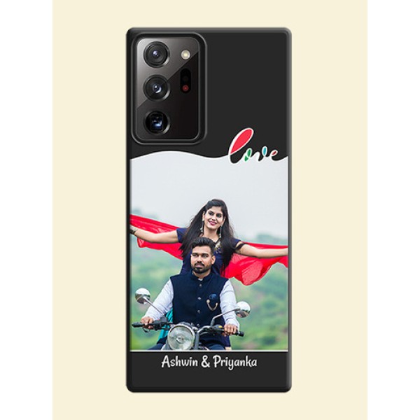 Fall in Love Pattern with Picture - Photo on Space Black Soft Matte Mobile Case - Galaxy Note 20 Ultra Fall in Love Pattern with Picture - Photo on Space Black Soft Matte Mobile Case - Galaxy Note 20 Ultra