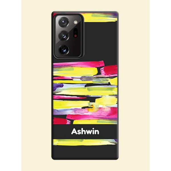 Brush Coloured on Space Black Personalized Soft Matte Phone Covers - Galaxy Note 20 Ultra Brush Coloured on Space Black Personalized Soft Matte Phone Covers - Galaxy Note 20 Ultra