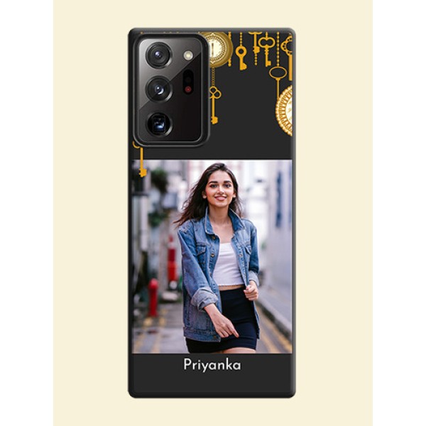 Decorative Design with Text on Space Black Custom Soft Matte Back Cover - Galaxy Note 20 Ultra Decorative Design with Text on Space Black Custom Soft Matte Back Cover - Galaxy Note 20 Ultra