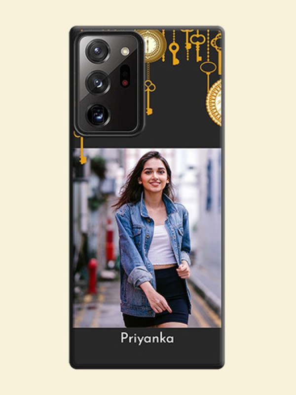 Decorative Design with Text on Space Black Custom Soft Matte Back Cover - Galaxy Note 20 Ultra