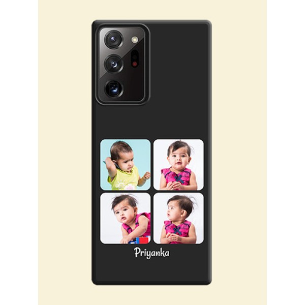Floral Art with 6 Image Holder - Photo on Space Black Soft Matte Mobile Case - Galaxy Note 20 Ultra Floral Art with 6 Image Holder - Photo on Space Black Soft Matte Mobile Case - Galaxy Note 20 Ultra