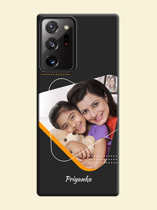 Yellow Triangle - Photo on Space Black Soft Matte Phone Cover - Galaxy Note 20 Ultra