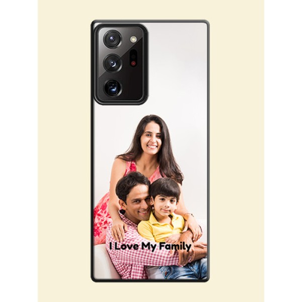 Full Single Pic Upload With Text On Space Black Personalized Soft Matte Phone Covers -Samsung Galaxy Note 20 Ultra Full Single Pic Upload With Text On Space Black Personalized Soft Matte Phone Covers -Samsung Galaxy Note 20 Ultra