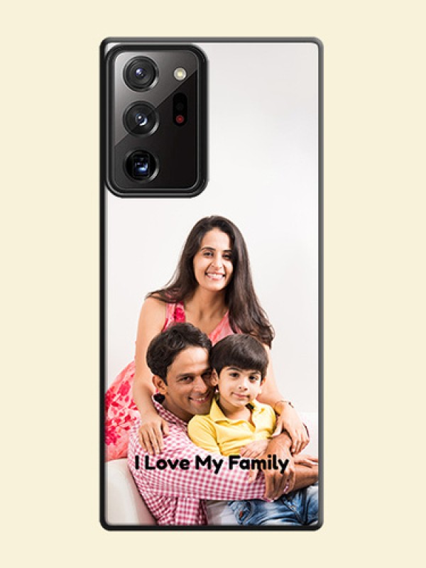 Full Single Pic Upload With Text On Space Black Personalized Soft Matte Phone Covers -Samsung Galaxy Note 20 Ultra