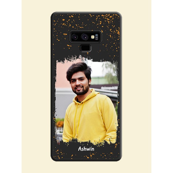 Spray Free Design on Photo on Space Black Soft Matte Phone Cover - Galaxy Note 9 Spray Free Design on Photo on Space Black Soft Matte Phone Cover - Galaxy Note 9